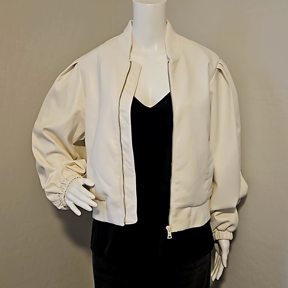 NWT faux leather jacket